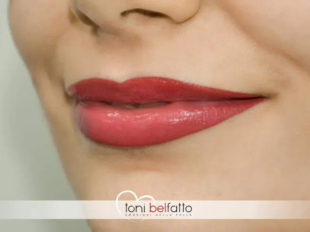 Trucco permanente delle labbra, risultato