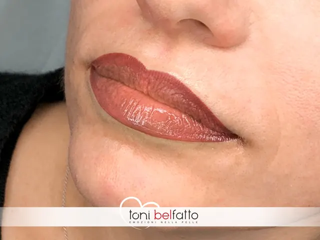 Trucco permanente delle labbra, risultato