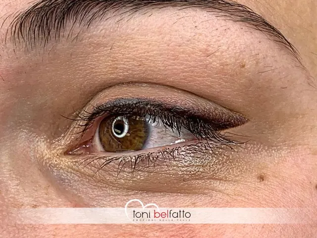 Eyeliner in trucco permanente, risultato