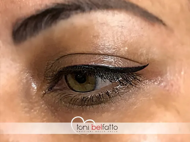 Eyeliner in trucco permanente, risultato