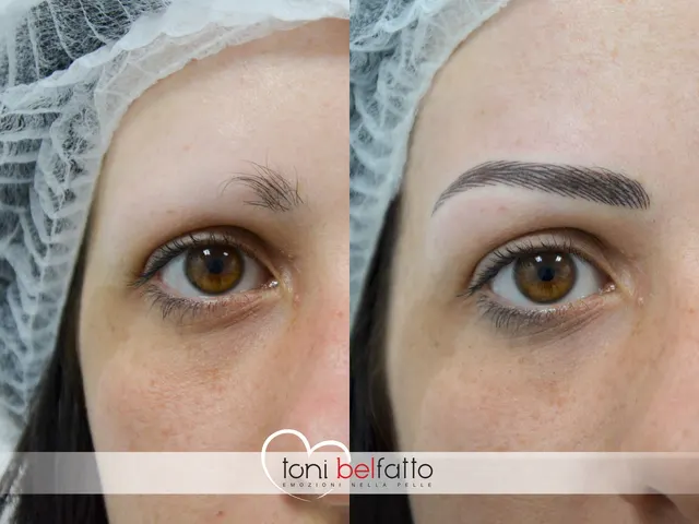 Sopracciglio in trucco permanente, risultato
